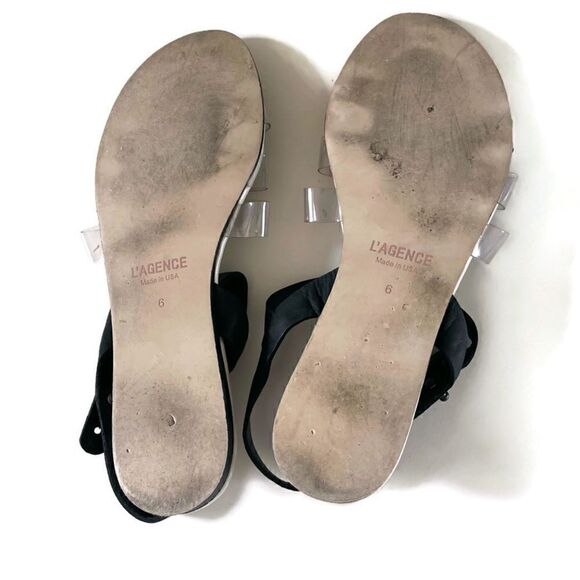 L’AGENCE Gladiator Leather Sandals 6 - Picture 5 of 6